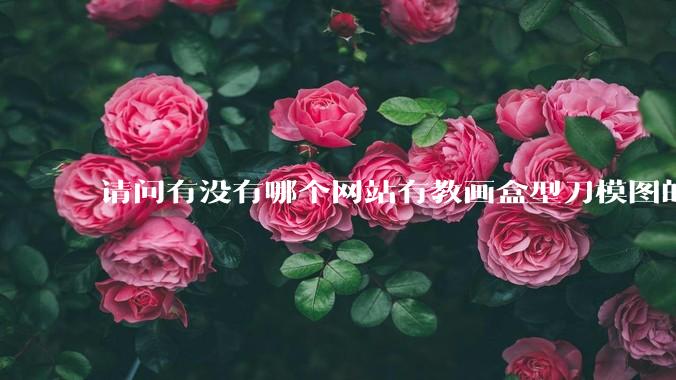 请问有没有哪个网站有教画盒型刀模图的？