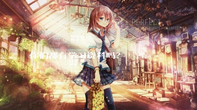 你们都有学习资料吗？